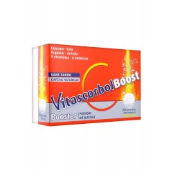 Vitascorbolboost Goût Orange 20 Comprimés Effervescents