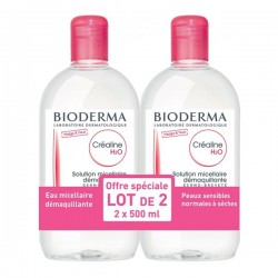 Bioderma Créaline H2o Sans Parfum Lot De 2 X 500ml