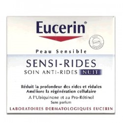 Eucerin Sensi-rides Soin Anti-rides Nuit Pour Peaux Sensibles 50ml