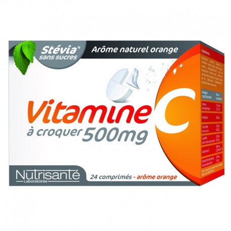Nutrisanté vitamine c à croquer 500mg