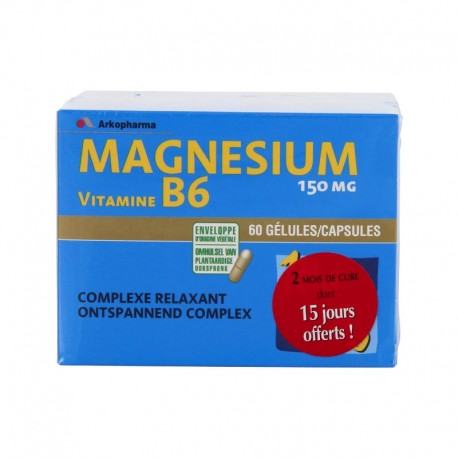 Arkopharma arkovital magnesium lot 2 x 60 gélules