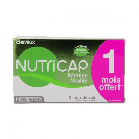 Nutrisanté nutricap kératine vitalité 3 mois 90 capsules