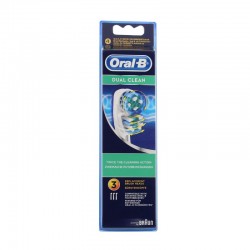 Oral-b Dual Clean Brossettes De Rechange 3 Têtes