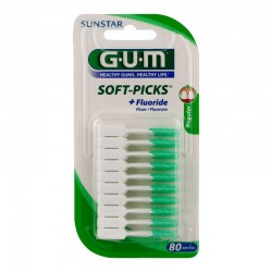 Gum Soft Picks + Fluoride Fluor X80 Regular