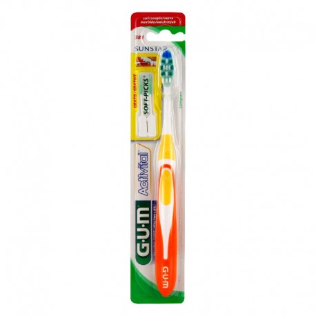 Gum activital brosse à dents souple compacte 581
