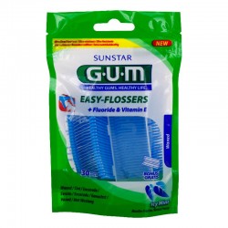 Gum Easy Flossers 30 Porte Fils Prêts à L'emploi