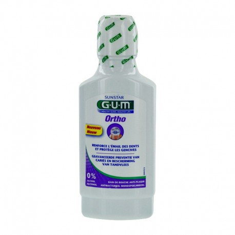 Gum ortho bain de bouche anti-plaque 300ml