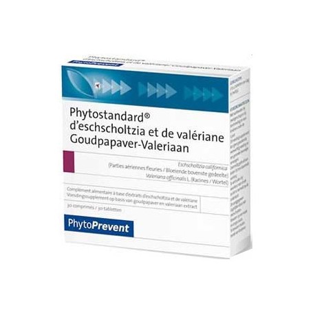 Phytoprevent Phytostandard d'Eschscholtzia et de Valériane 30 comprimés