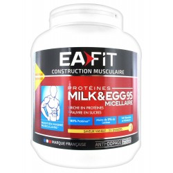 Eafit Construction Musculaire Saveur Vanille Milk & Egg 95 Micellaire 750 G
