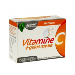 Nutrisanté Vitamine C + Gelée Royale 24 Comprimés à Croquer