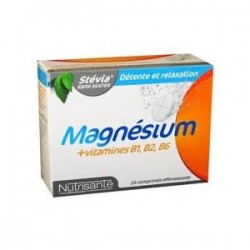 Nutrisanté Magnesium + Vitamines 24 Comprimés Effervescents